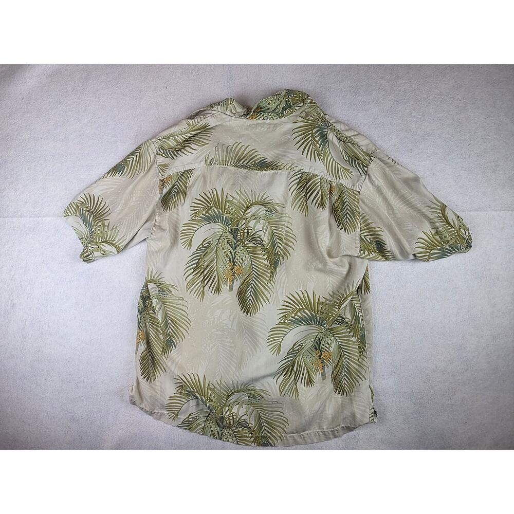 Tommy Bahama Vintage Silk Palm Tree Button Down Size Large Tall - Picture 3 of 11